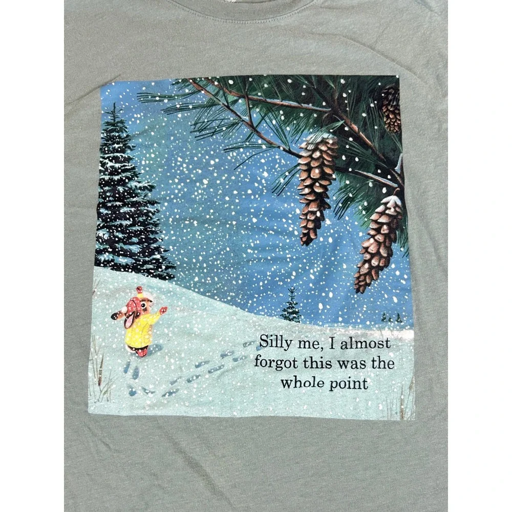 Richard Scarry T-Shirt Kids XS Green Whimsical